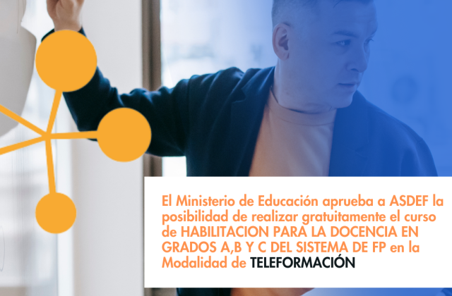 42 plazas para profesores de FP que quieran realizar sus prácticas en ASDEF